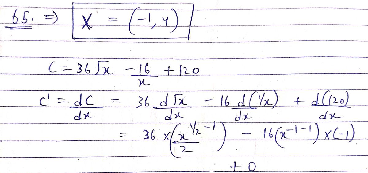 Calculus homework question answer, step 1, image 1